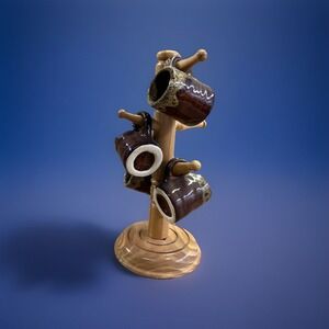 Coffee Tree stand‎ With Four Mini Coffee Cups